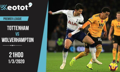 Soi kèo Tottenham vs Wolverhampton Wanderers lúc 21h ngày 1/3/2020