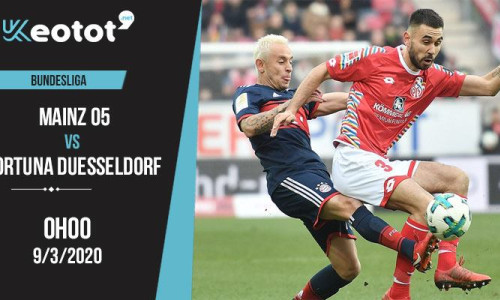 Soi kèo Mainz 05 vs Fortuna Duesseldorf lúc 0h ngày 9/3/2020
