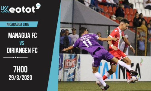 Soi kèo Managua FC vs Diriangen FC lúc 7h ngày 29/3/2020