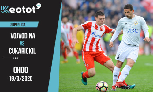 Soi kèo Vojvodina vs Cukarickil lúc 0h ngày 19/3/2020