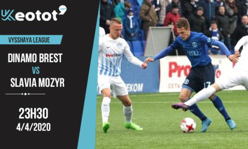 Soi kèo Dinamo Brest vs Slavia Mozyr lúc 23h30 ngày 4/4/2020