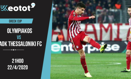 Soi kèo Olympiakos vs PAOK Thessaloniki FC lúc 21h ngày 22/4/2020