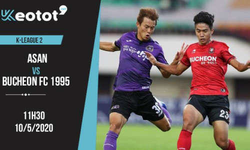 Soi kèo Asan vs Bucheon FC 1995 lúc 11h30 ngày 10/5/2020