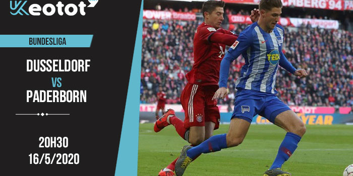 Soi kèo Dusseldorf vs Paderborn lúc 16h30 ngày 16/5/2020