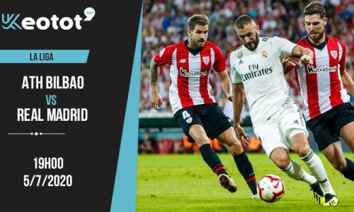 Soi kèo Athletic Bilbao vs Real Madrid lúc 19h ngày 5/7/2020