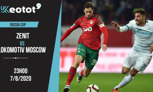 Soi kèo Zenit vs Lokomotiv Moscow lúc 23h ngày 7/8/2020