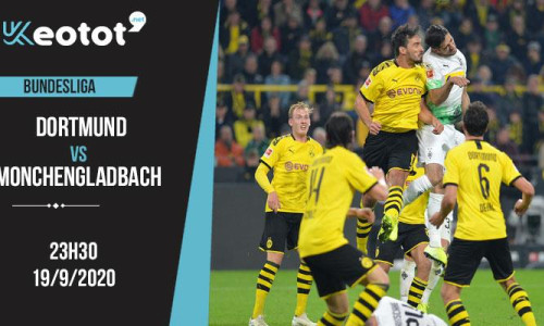 Soi kèo Dortmund vs Monchengladbach lúc 23h30 ngày 19/9/2020